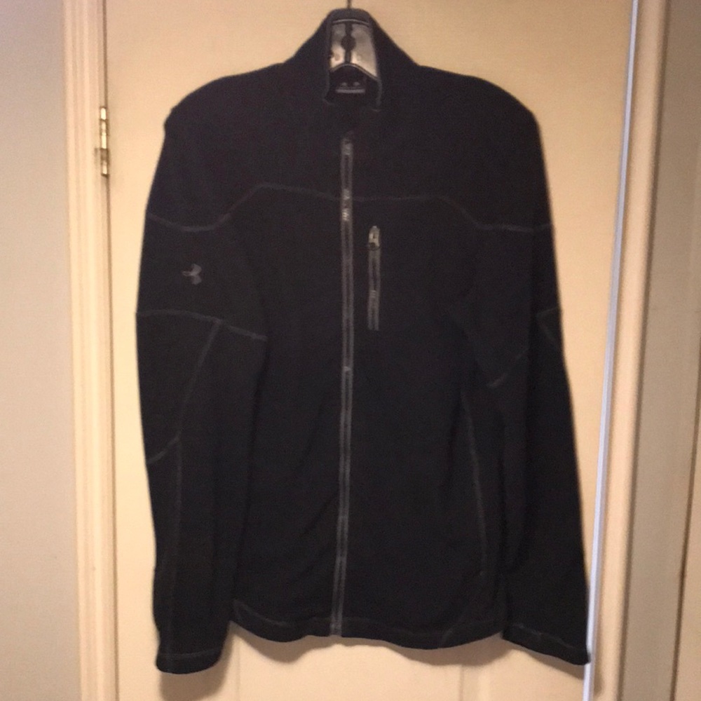 Women’s Under Armour Track Jacket Sweater Size SM Black